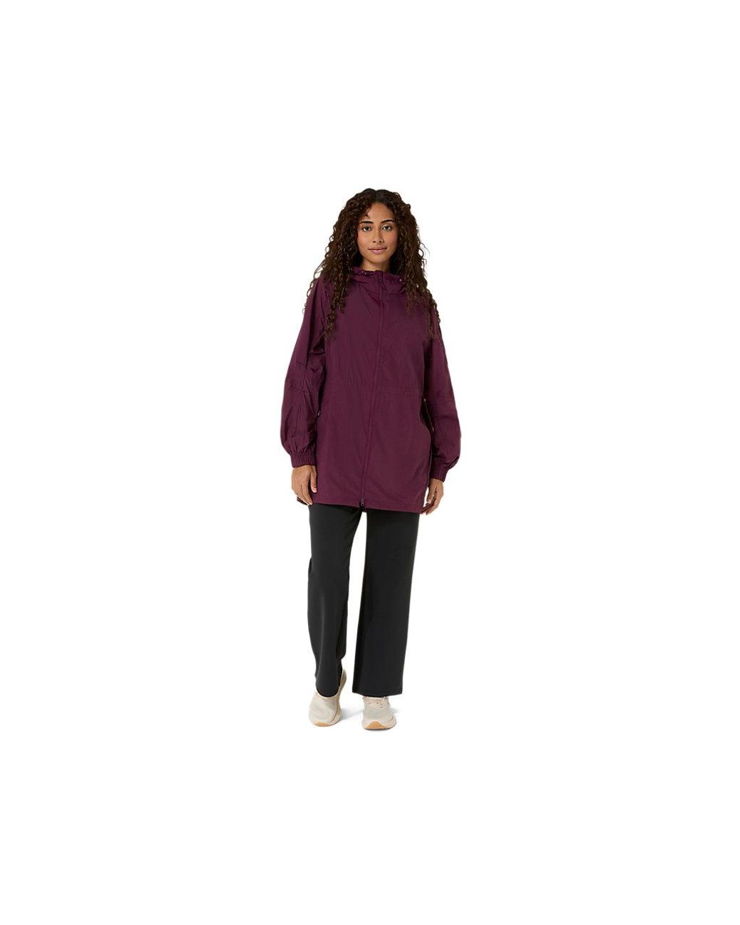 Asics Purple Nagino Woven Long Jacket