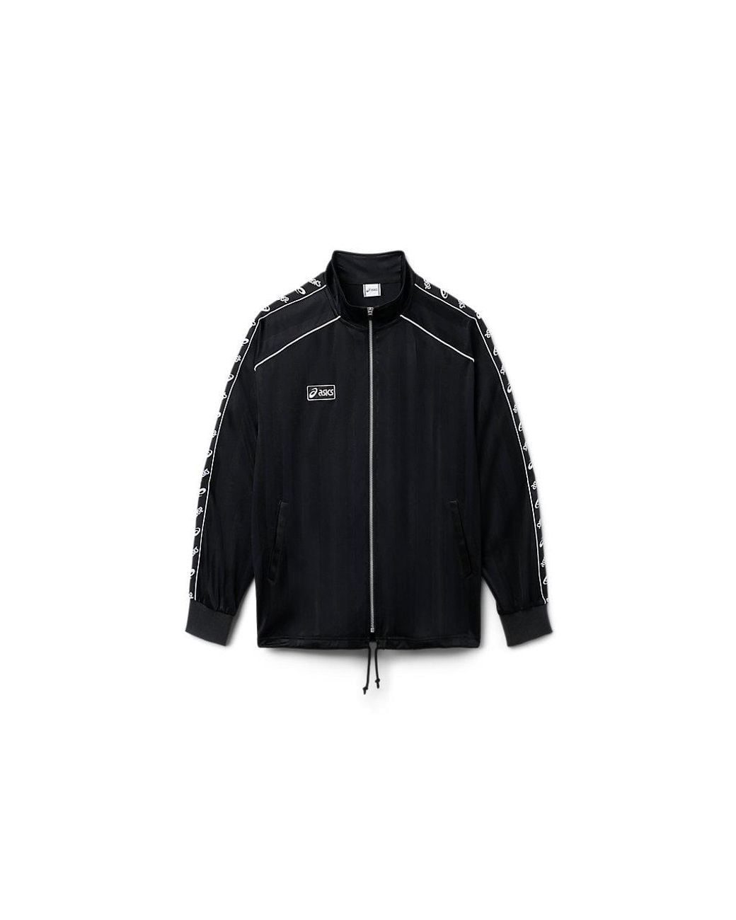 Asics Black Classic Jersey Track Jacket for men