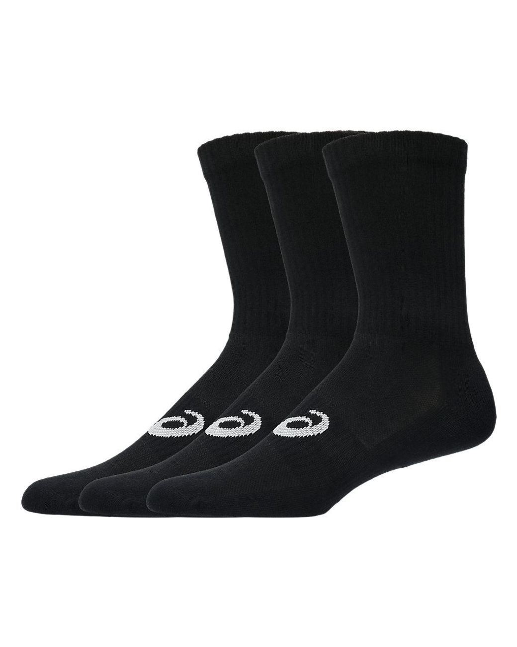 Asics Black Aeg 6 Pack Crew Sock for men
