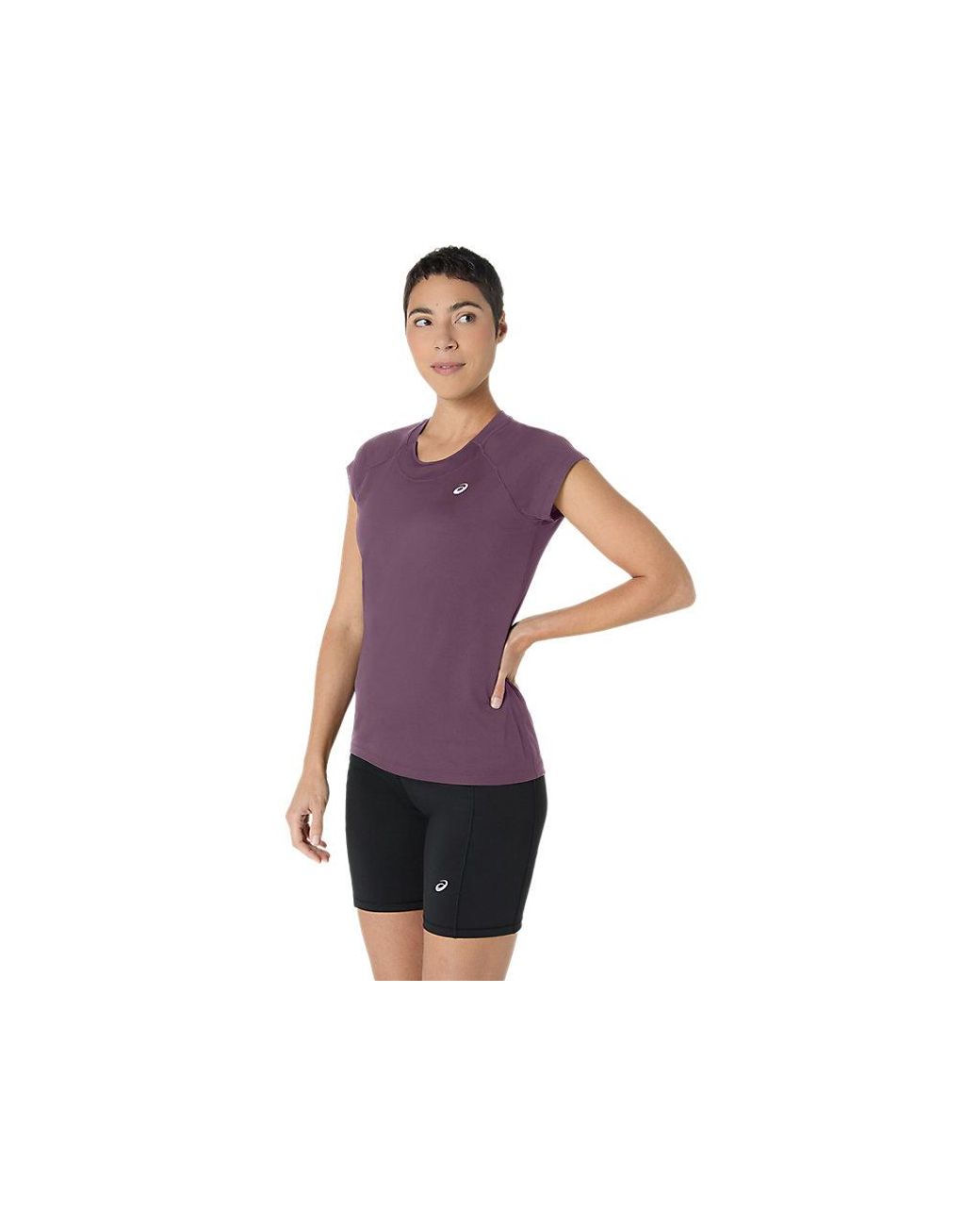 Asics Black Sport Capsleeve Top