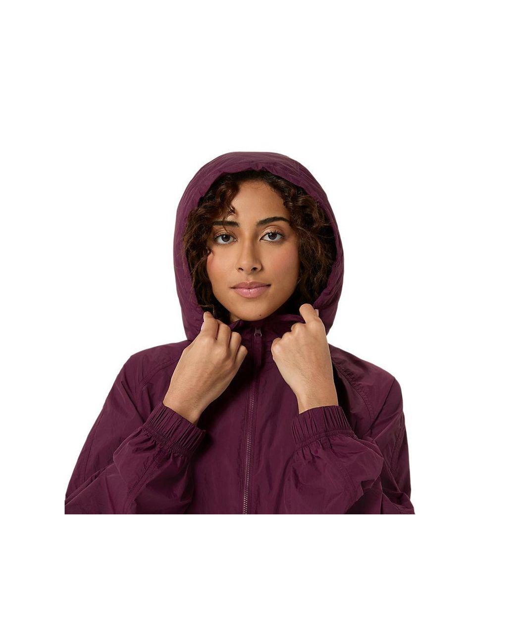 Asics Purple Nagino Woven Long Jacket