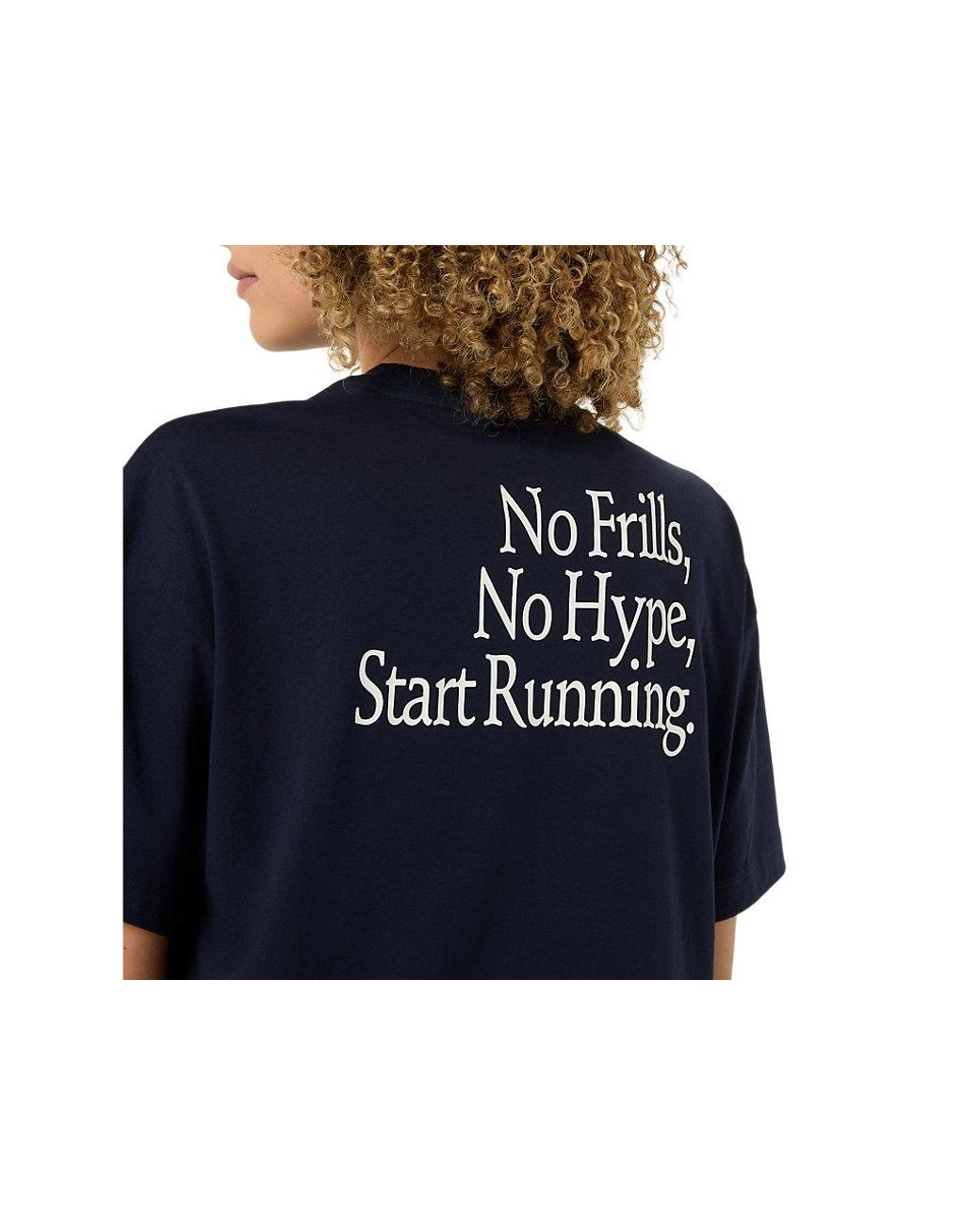 RUNNER MESSAGE GRAPHIC TEE Asics de color Black