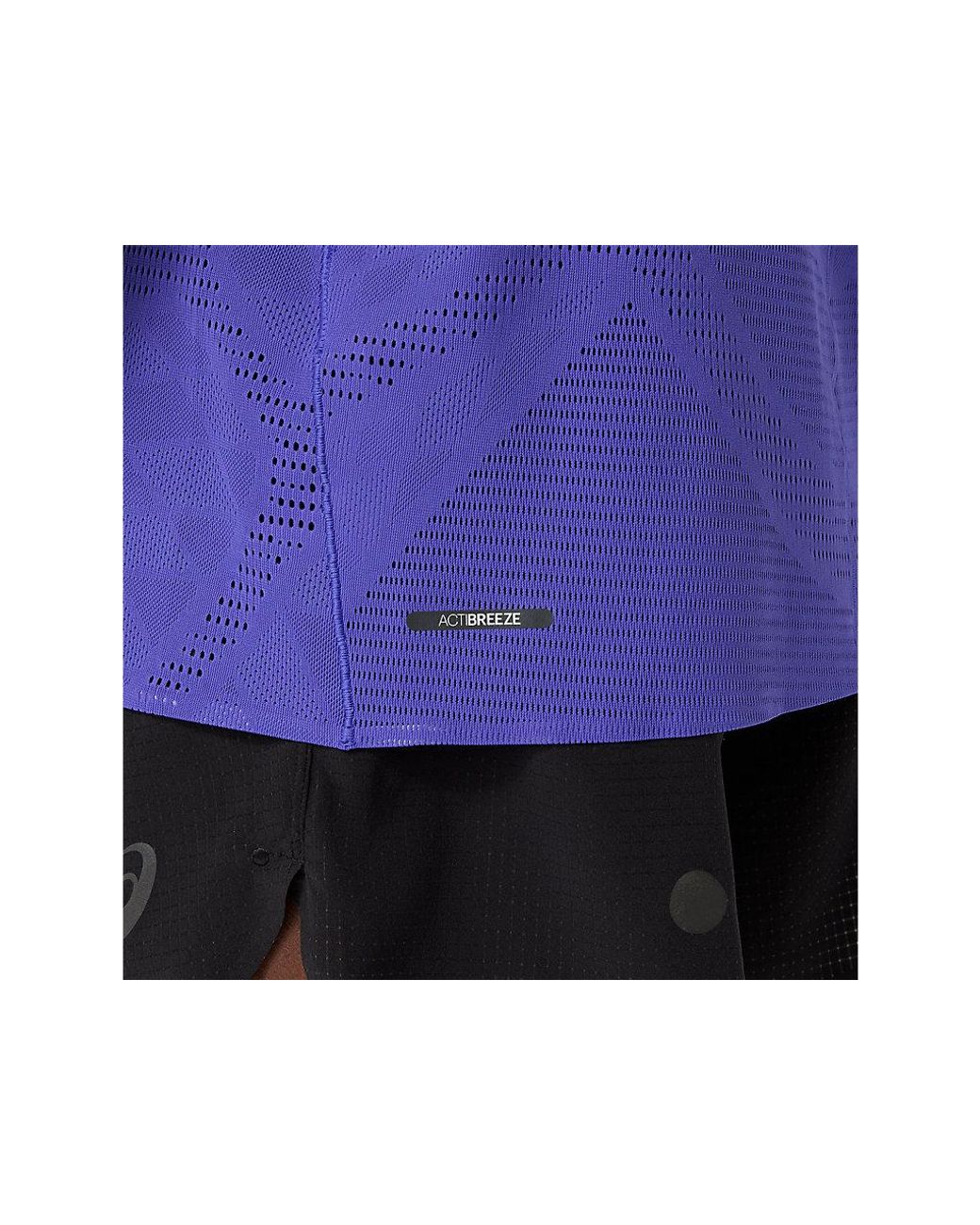 Asics Blue Metarun Ss Top for men