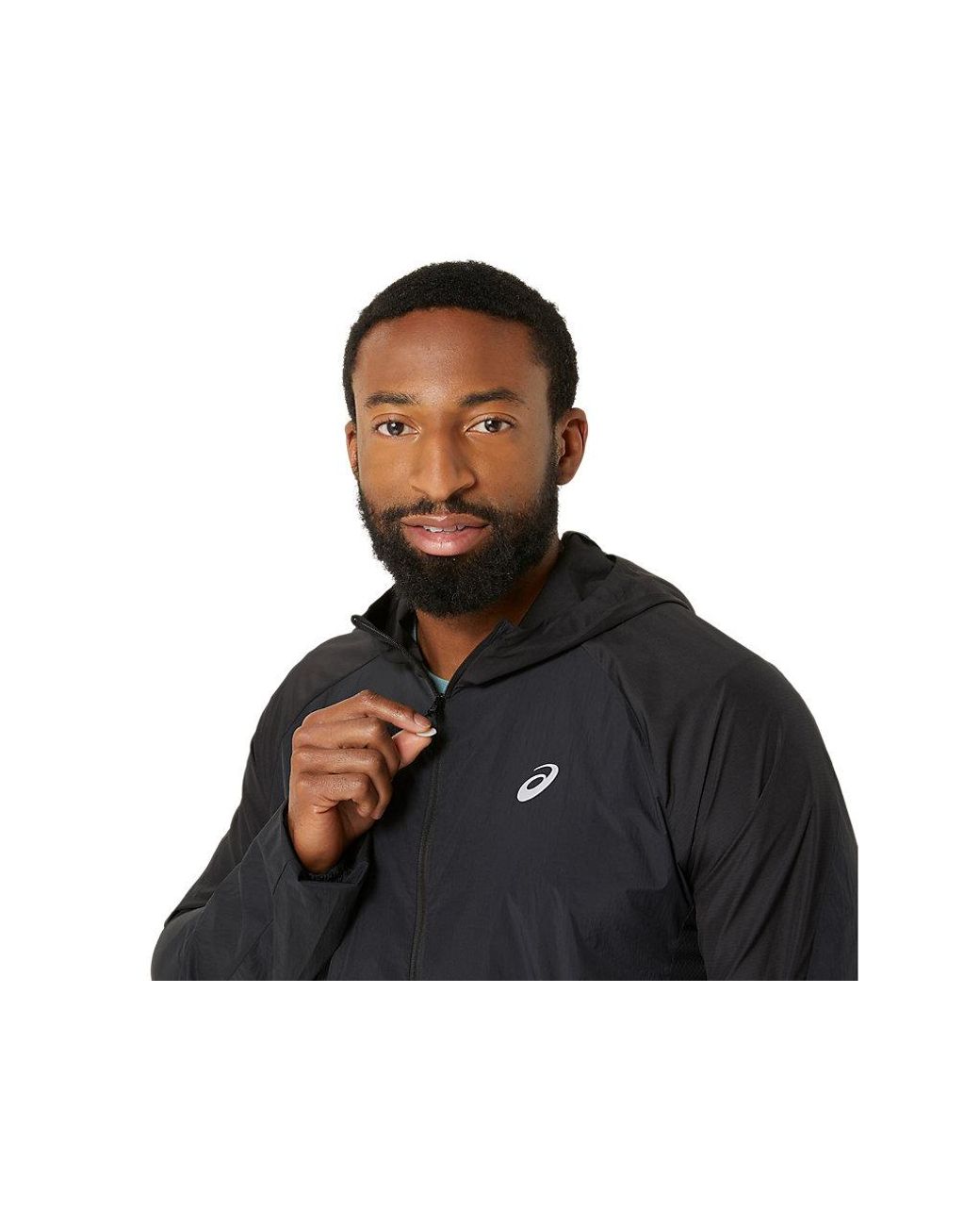 Asics Black Road Packable Jacket for men