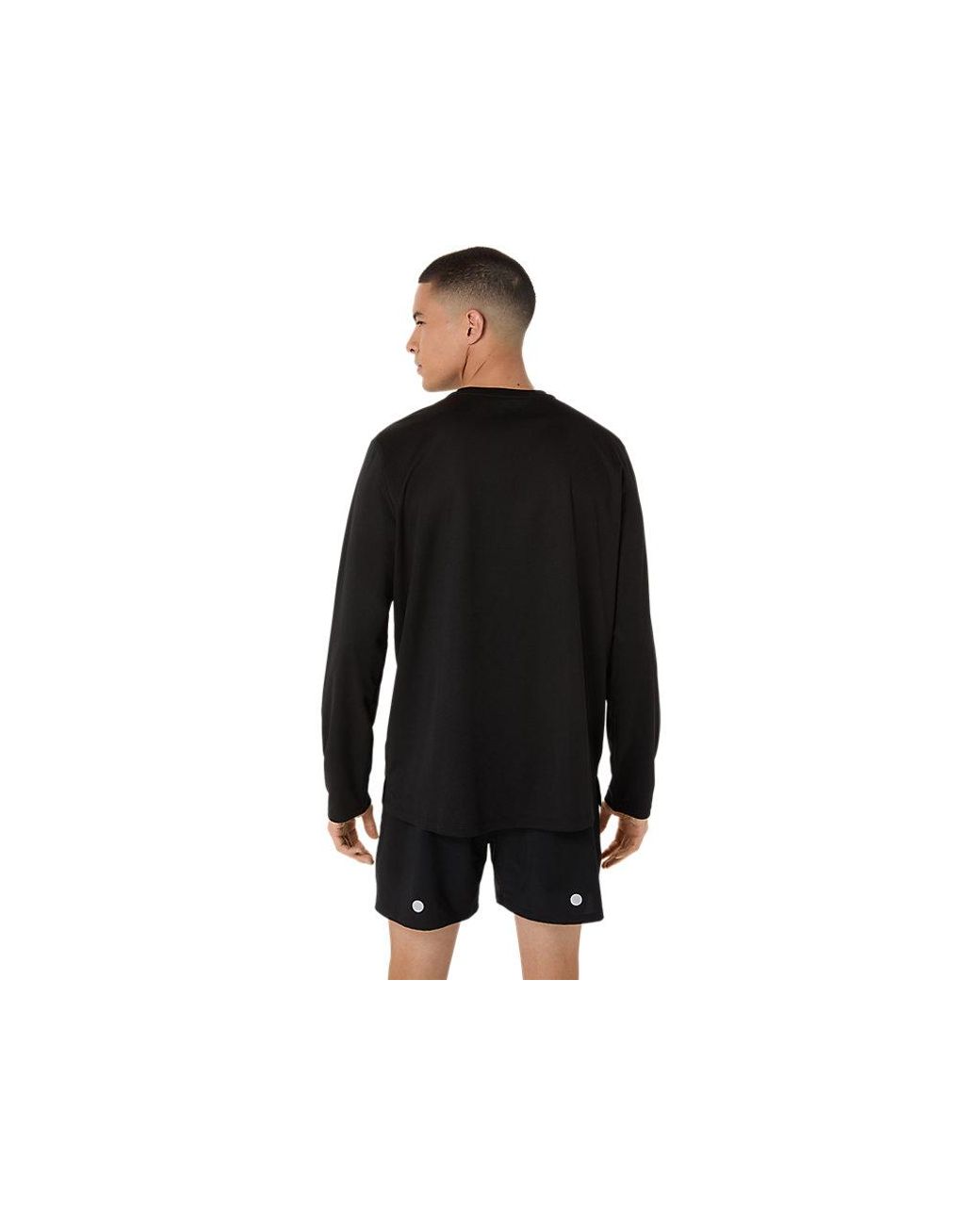 Asics Black Fujitrail Logo Ls Top for men