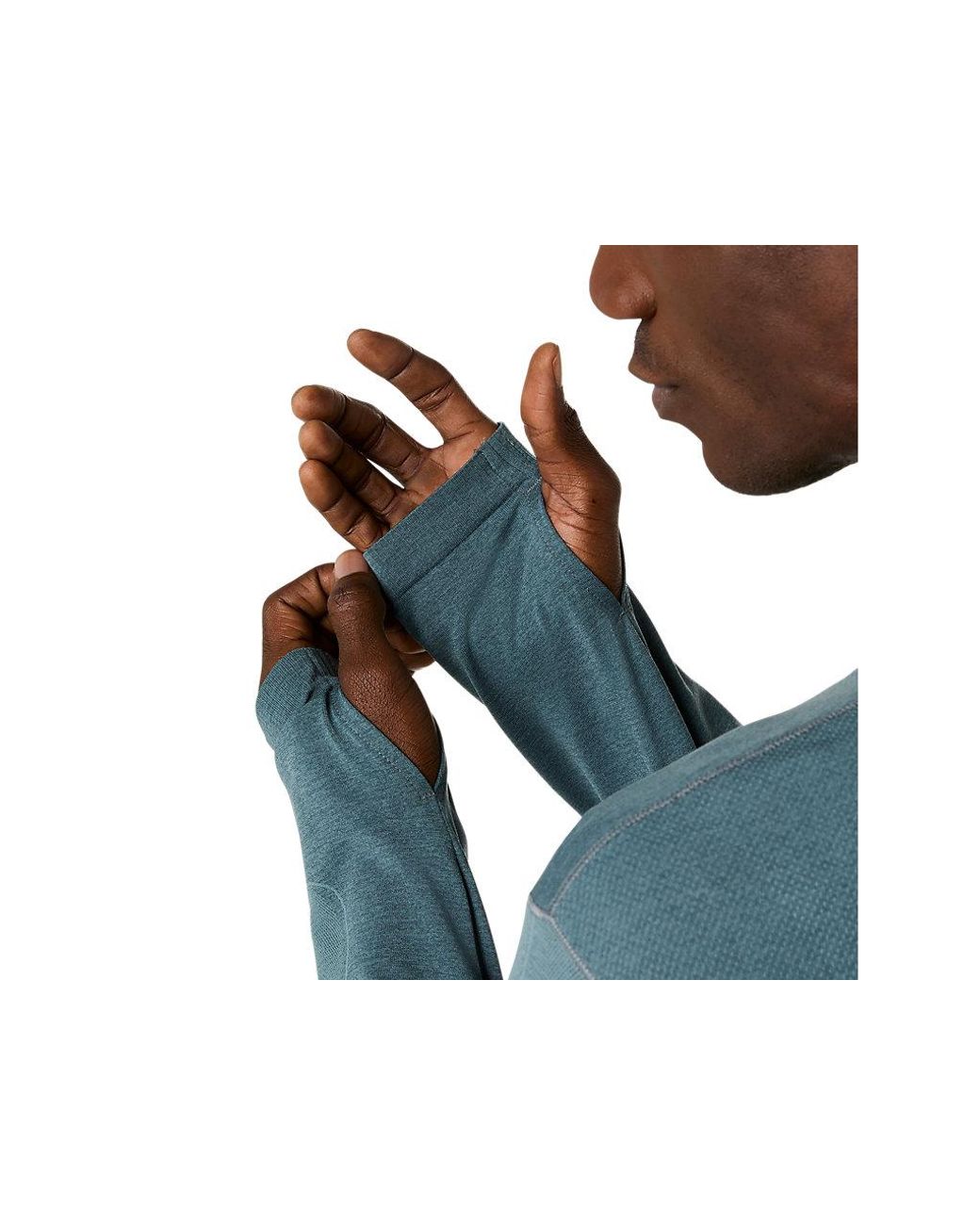 Asics Road Seamless Ls Top in het Blue voor heren
