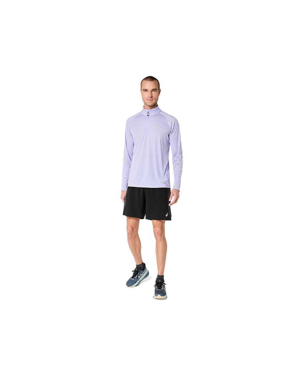 Asics Blue Road Lite-show 1/2 Zip Ls Top for men