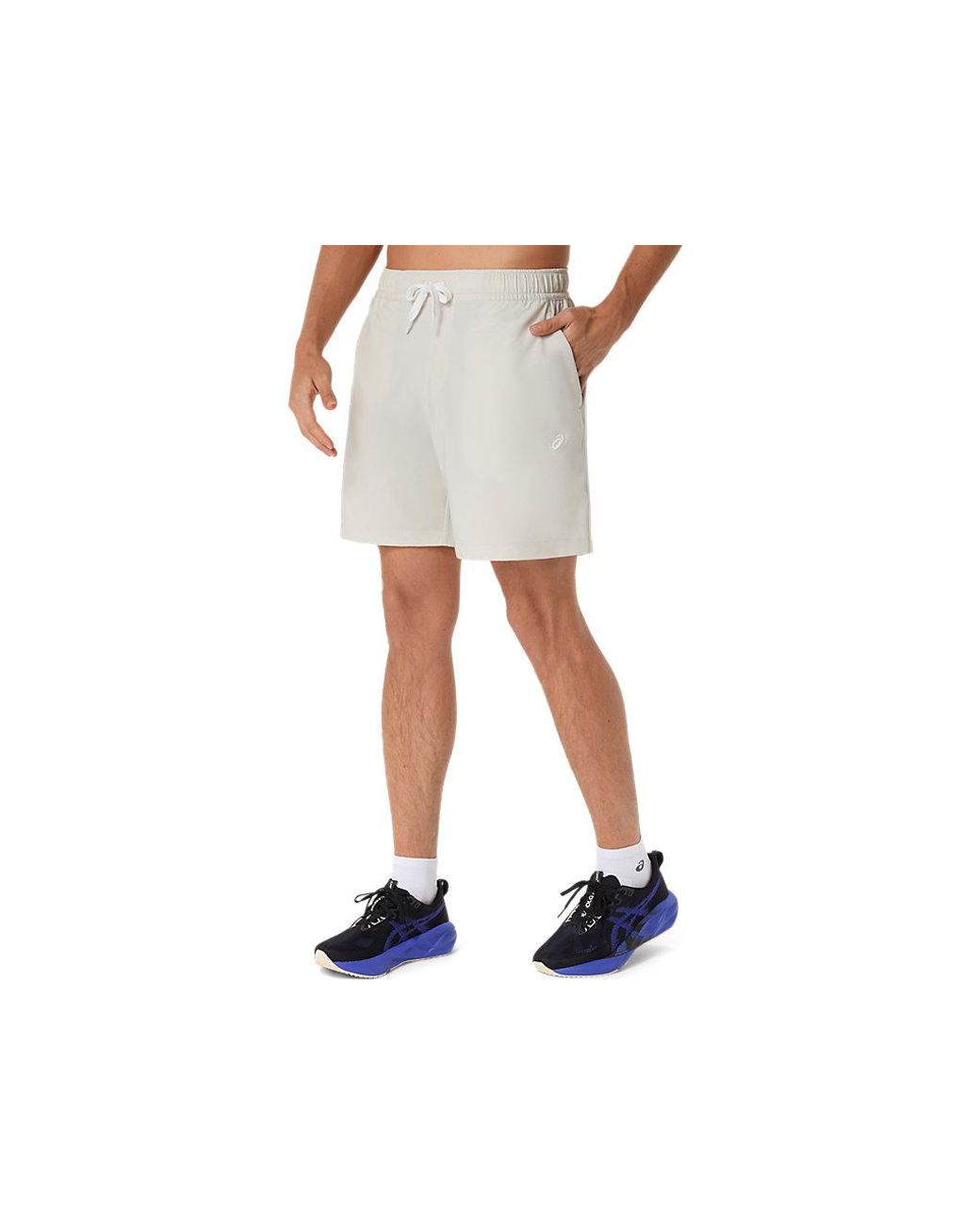 Asics Black Heritage Double Weave 7in Short for men