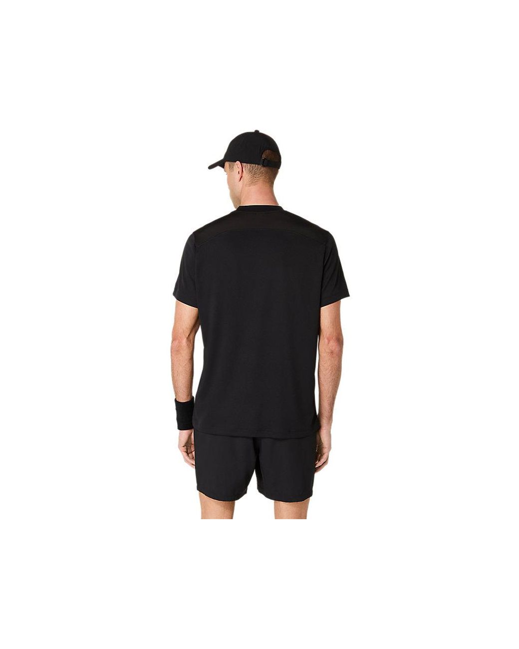 Asics Black Court Ss Top for men