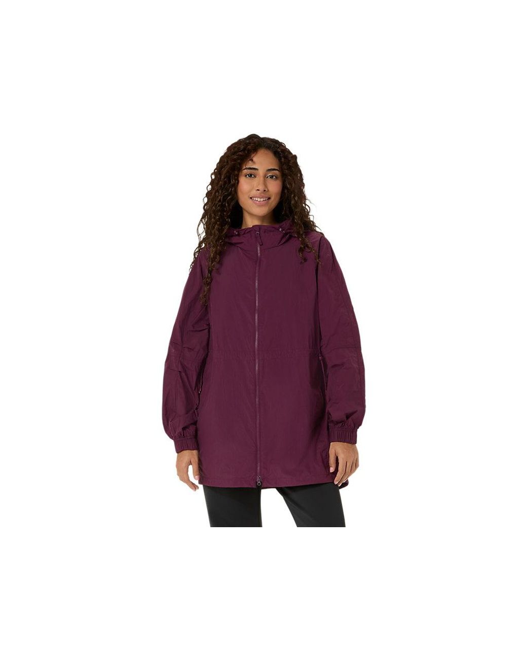Asics Purple Nagino Woven Long Jacket