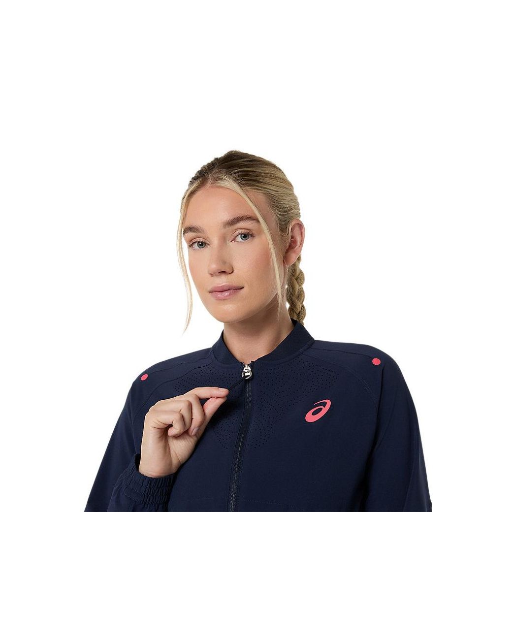 Asics Blue Match Jacket