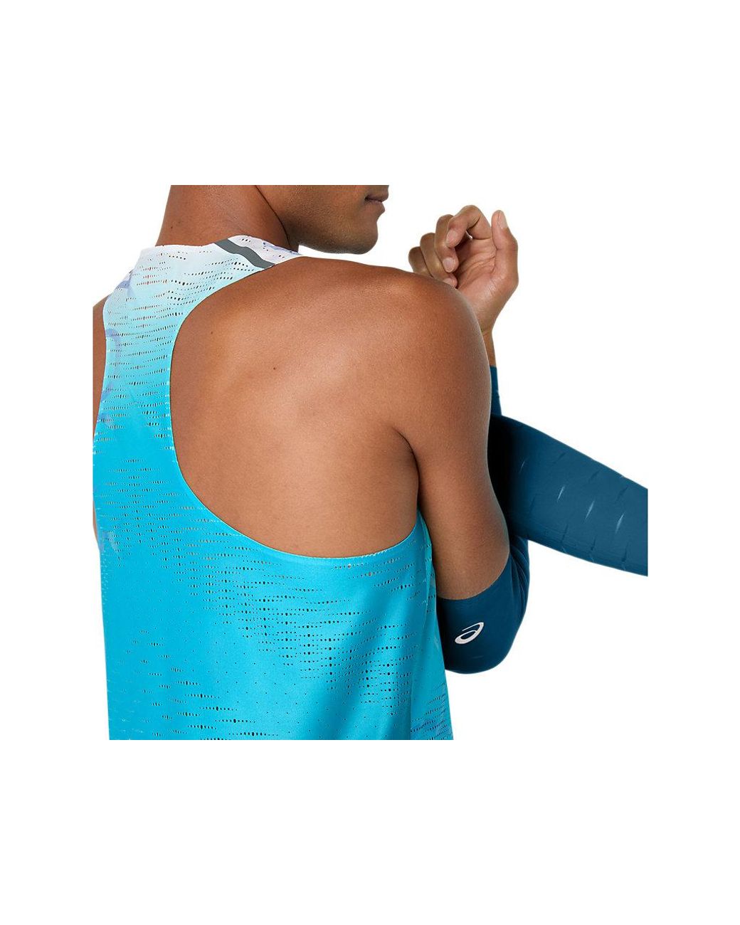 Asics Metaspeed Singlet in het Blue voor heren