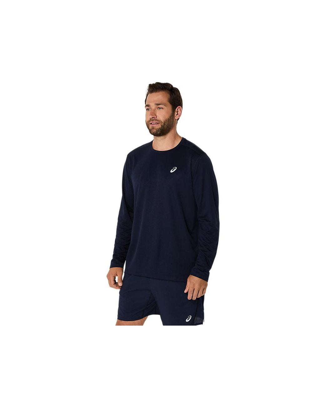 Asics Blue Core Ls Top for men