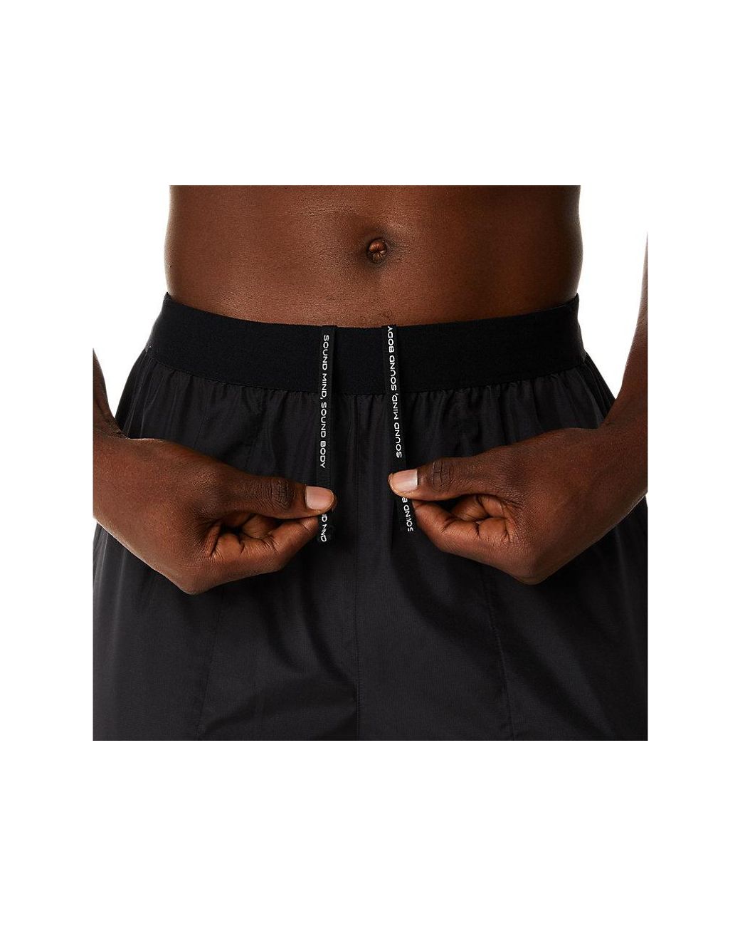 Asics Lite-Show Pant in het Black voor heren
