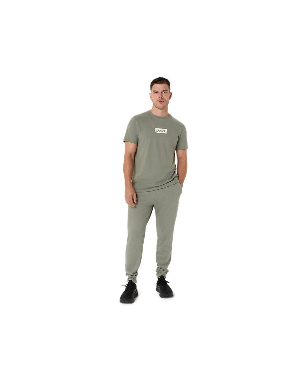 Asics Black Chest Logo Tee for men
