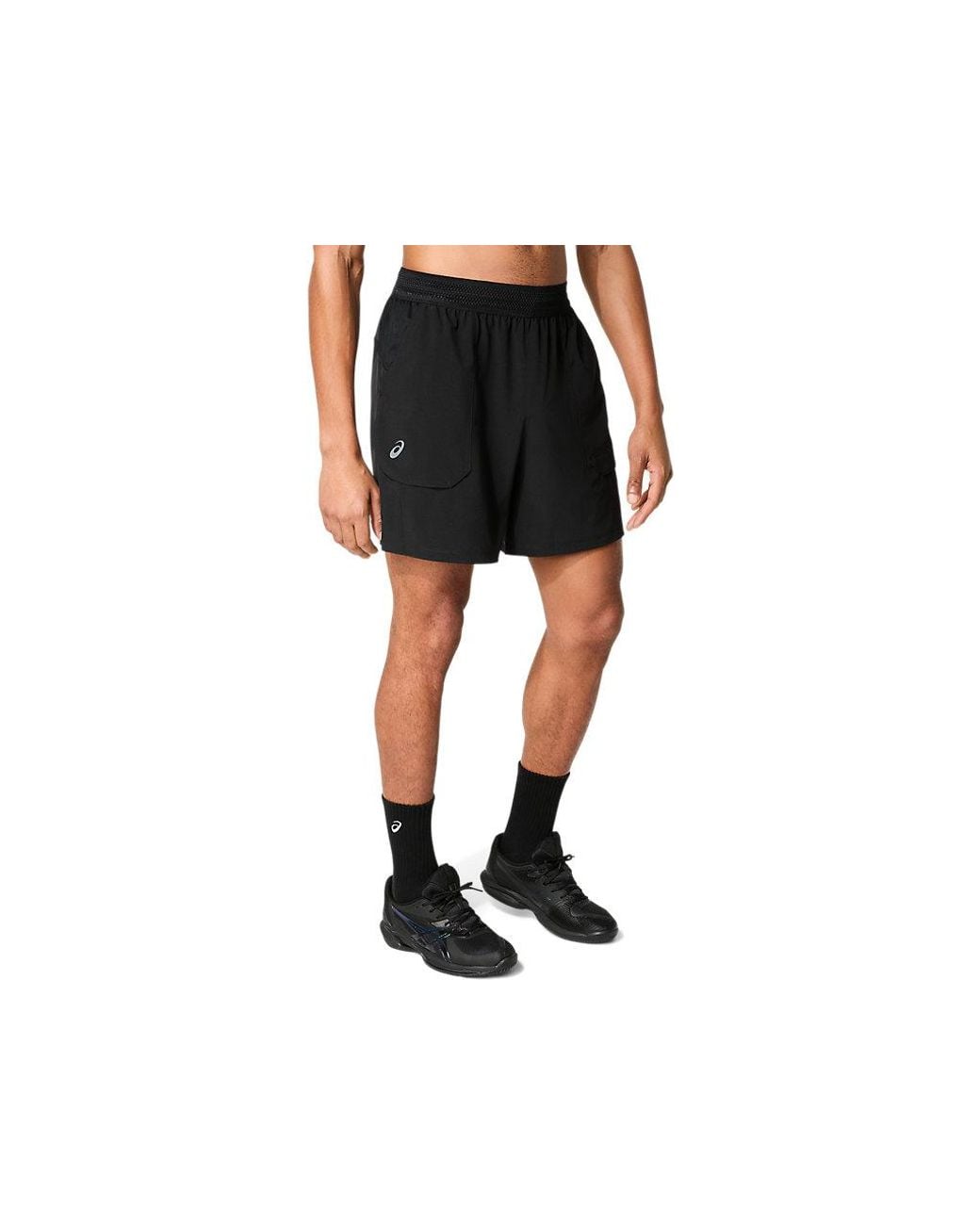 Asics Black Match 7in Short for men