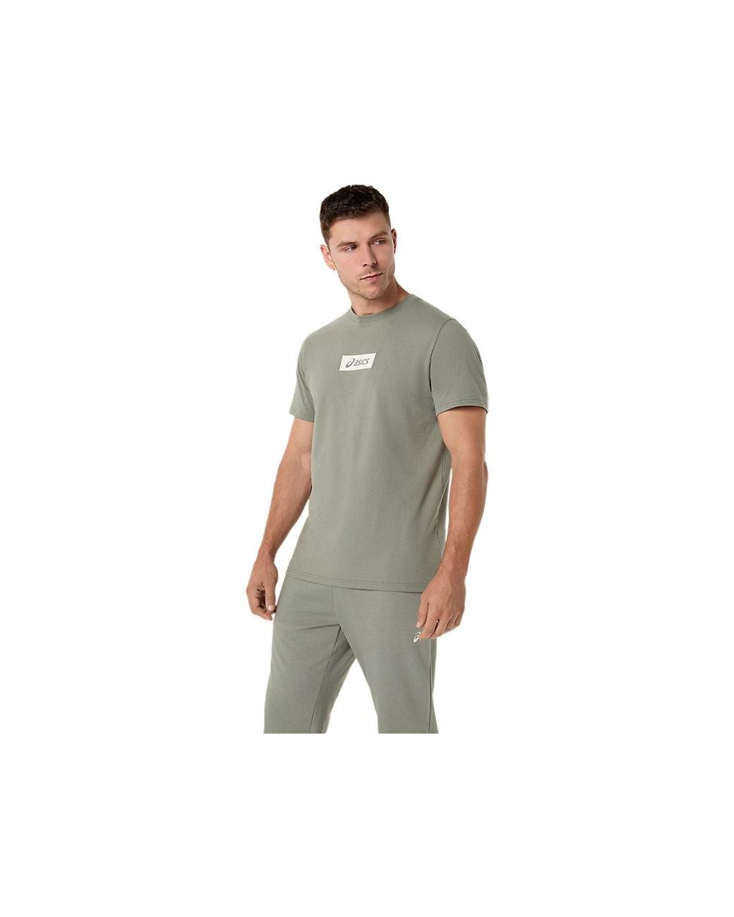 Asics Black Chest Logo Tee for men
