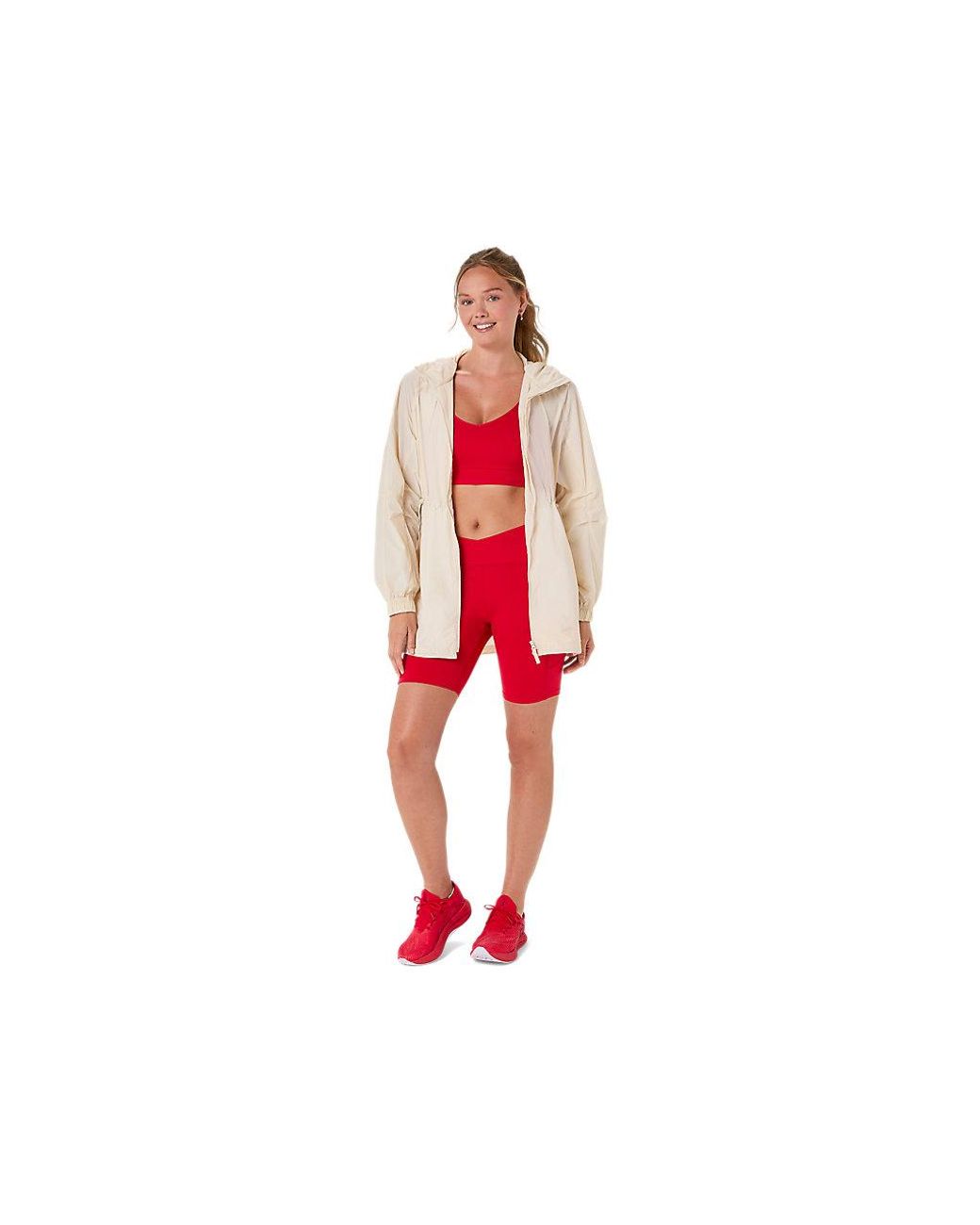 Asics Red Nagino Flex Biker Short