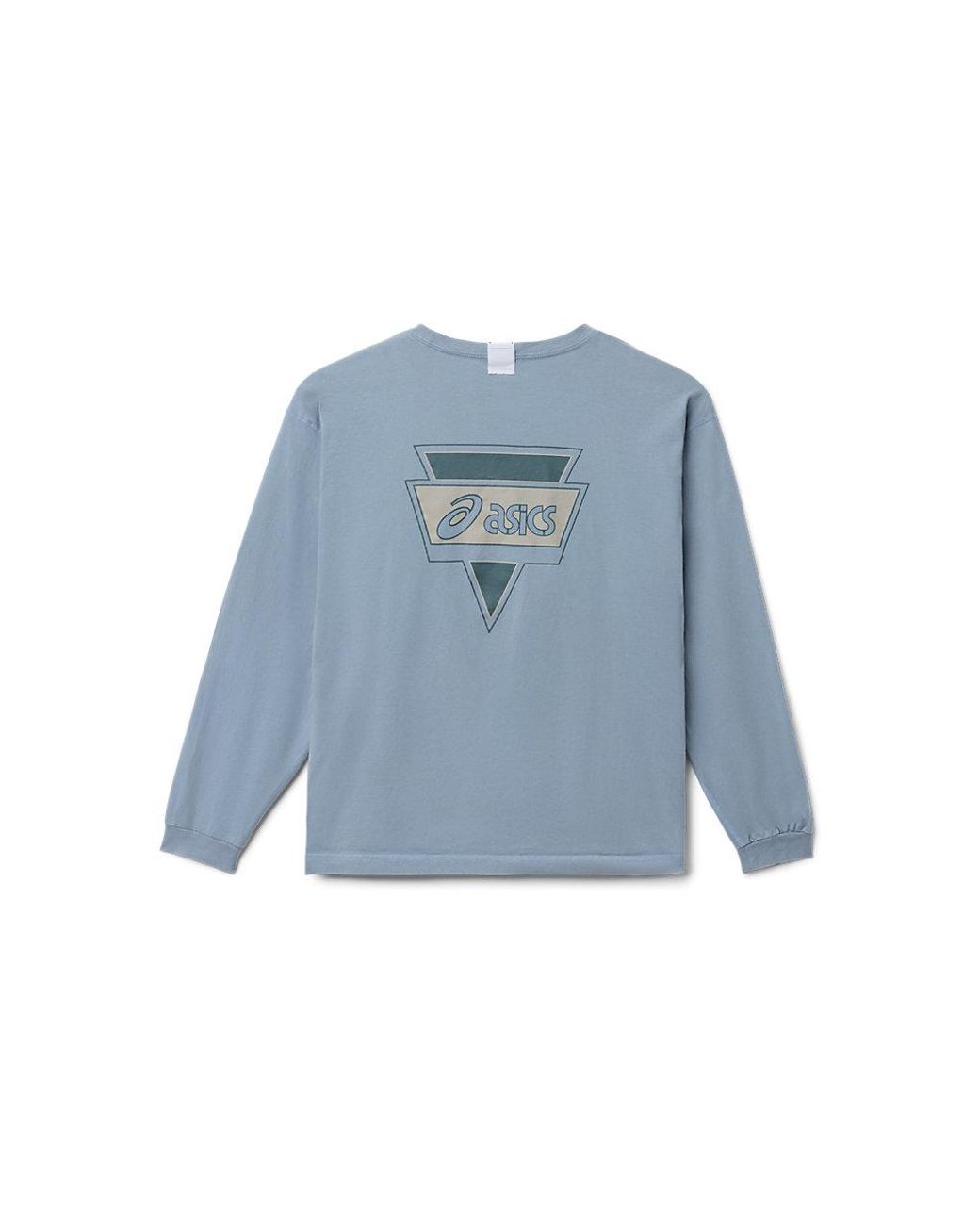 Asics Blue Graphic Long Sleeve Tee for men