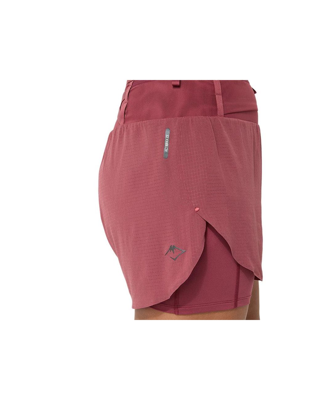 Asics Red Fujitrail Elite Short