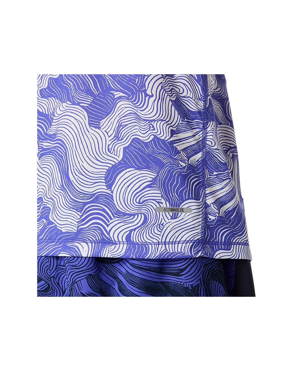 Asics Blue Fujitrail Singlet for men