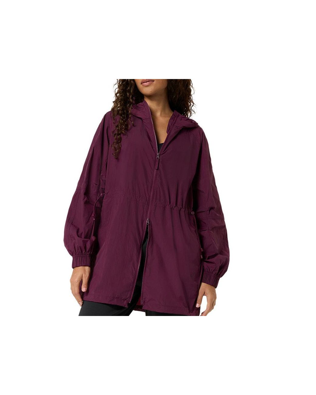 Asics Purple Nagino Woven Long Jacket