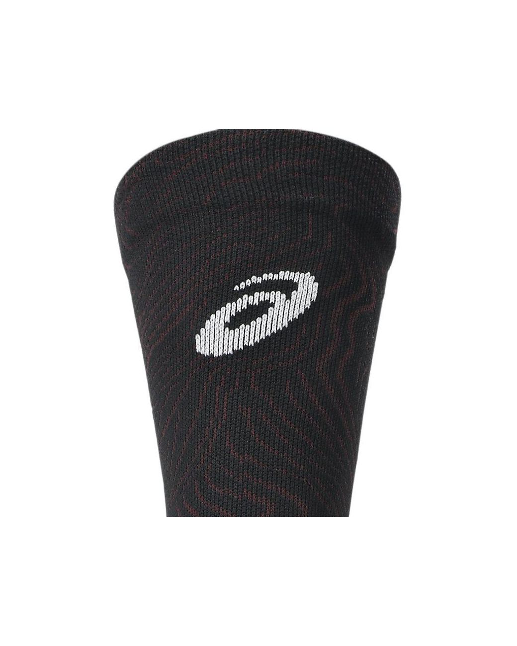 Asics Black Fujitrail Graphic Crew Sock for men