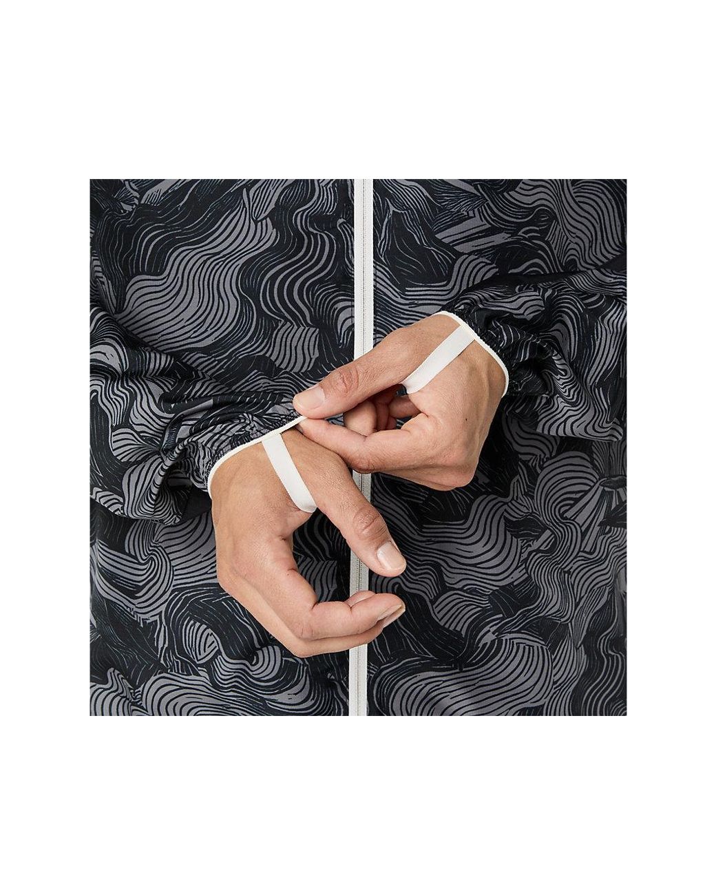 Asics Fujitrail Packable Jacket in het Black voor heren