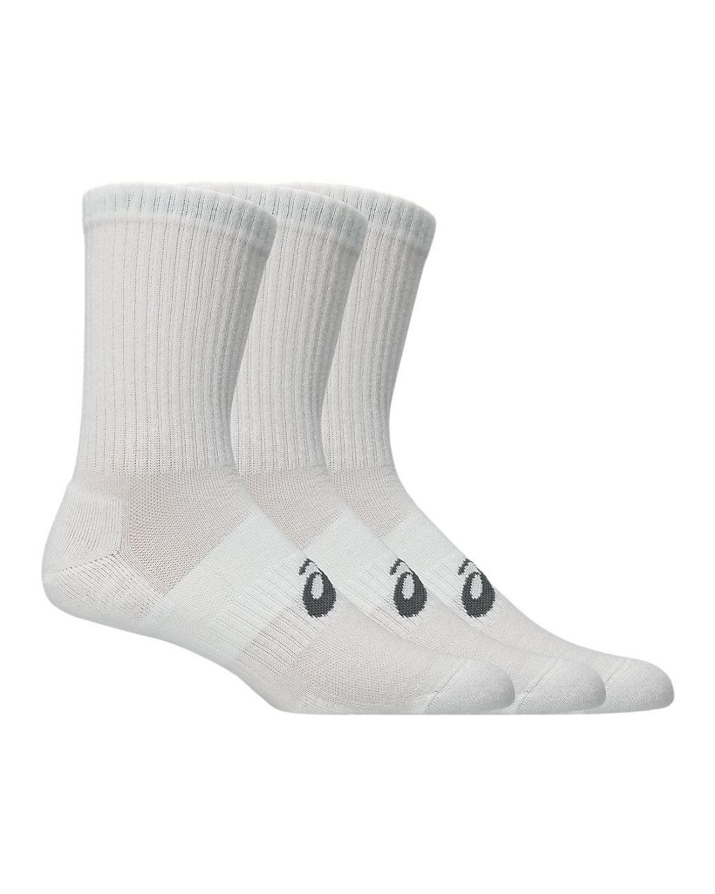 Asics Black Aeg 3 Pack Crew Sock for men