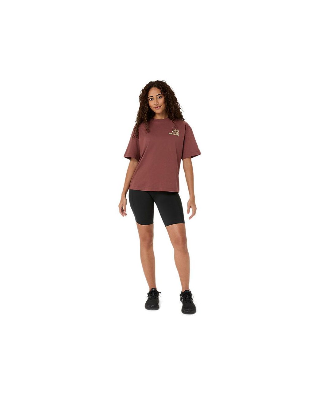Asics Runner Message Graphic Tee in het Red