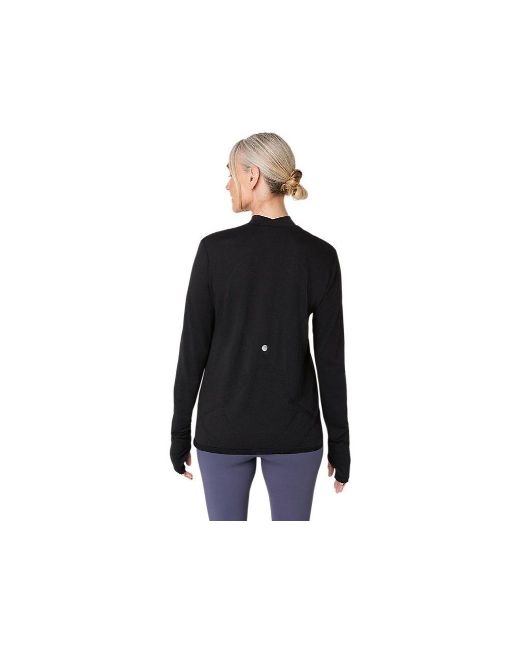 Asics Road Winter Seamless Ls Top in het Black