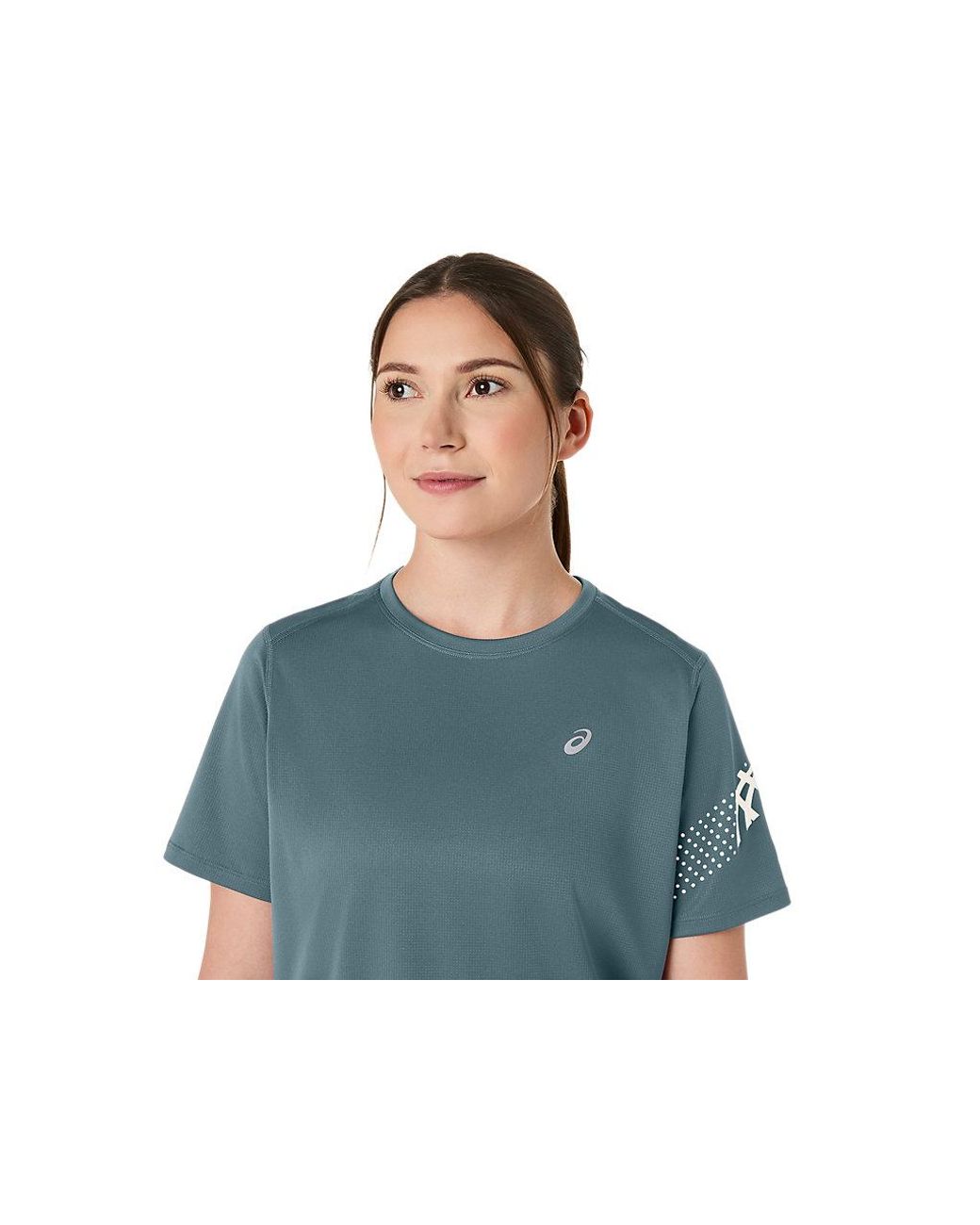 Asics Blue Icon Ss Top