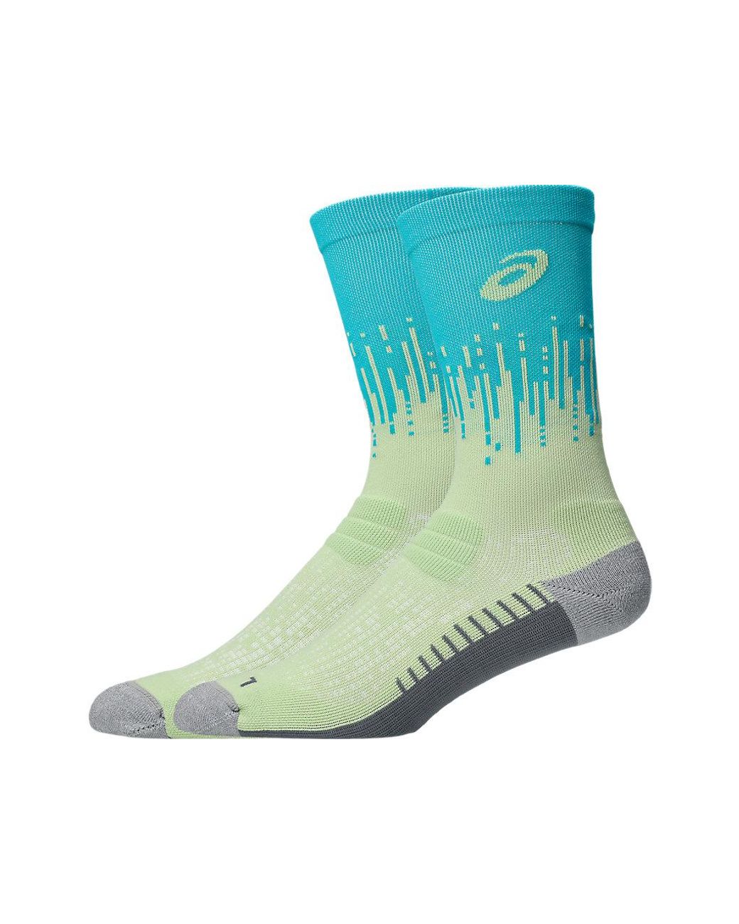 Asics Green Performance Run Crew Sock for men