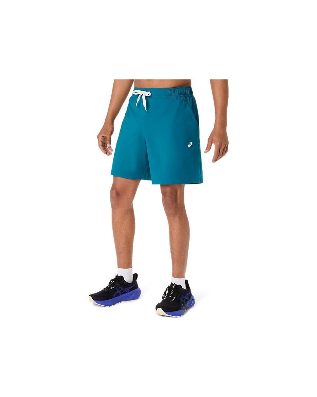 Asics Blue Heritage Double Weave 7in Short for men