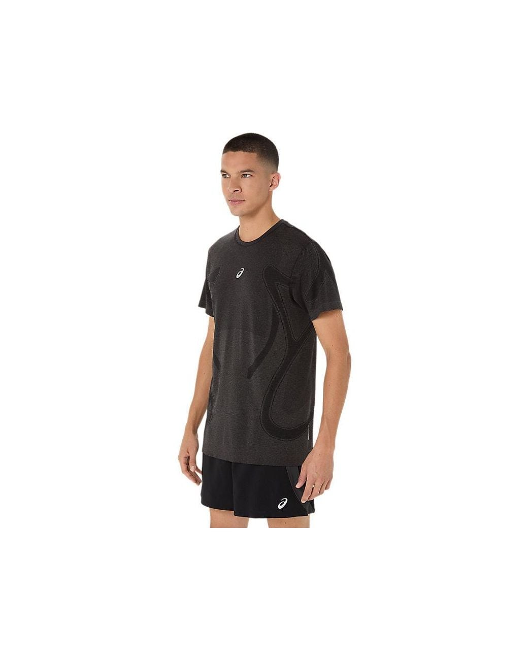 Asics Black Road Seamless Ss Top for men