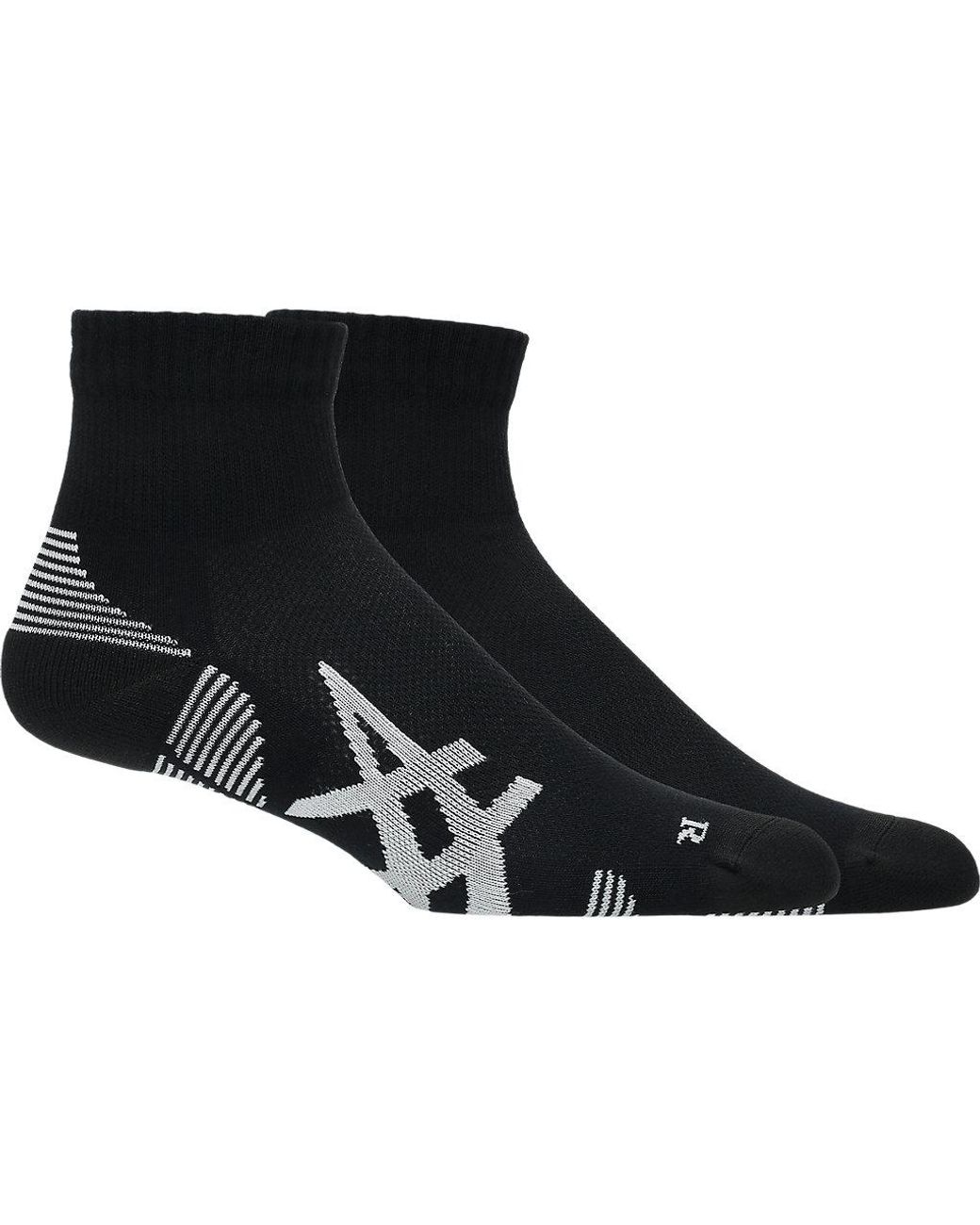 Asics Blue Aeg 2 Pack Cushioned Run Quarter Sock for men