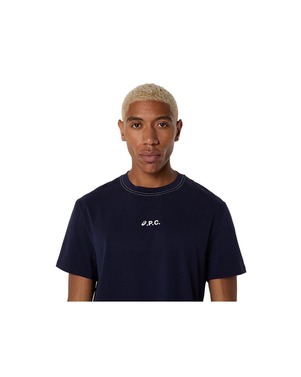 Asics A.P.C. X Crew Ss Top in Blue for Men | Lyst UK