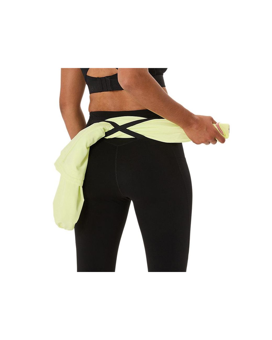 Asics Black Nagino Run Adjustable Tight