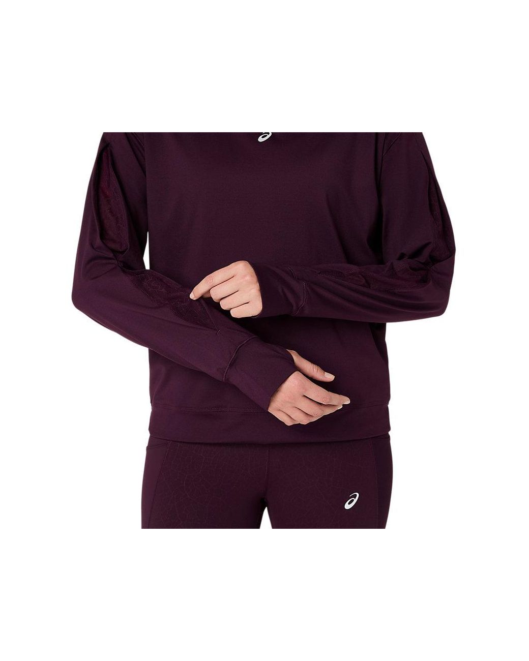 Asics Purple Nagino Run Winter Hoodie