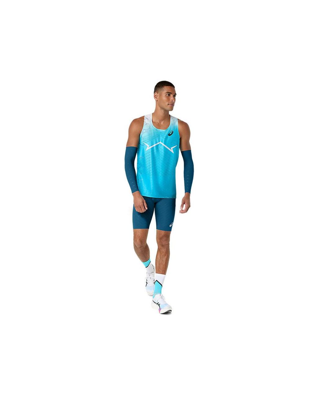 Asics Metaspeed Singlet in het Blue voor heren