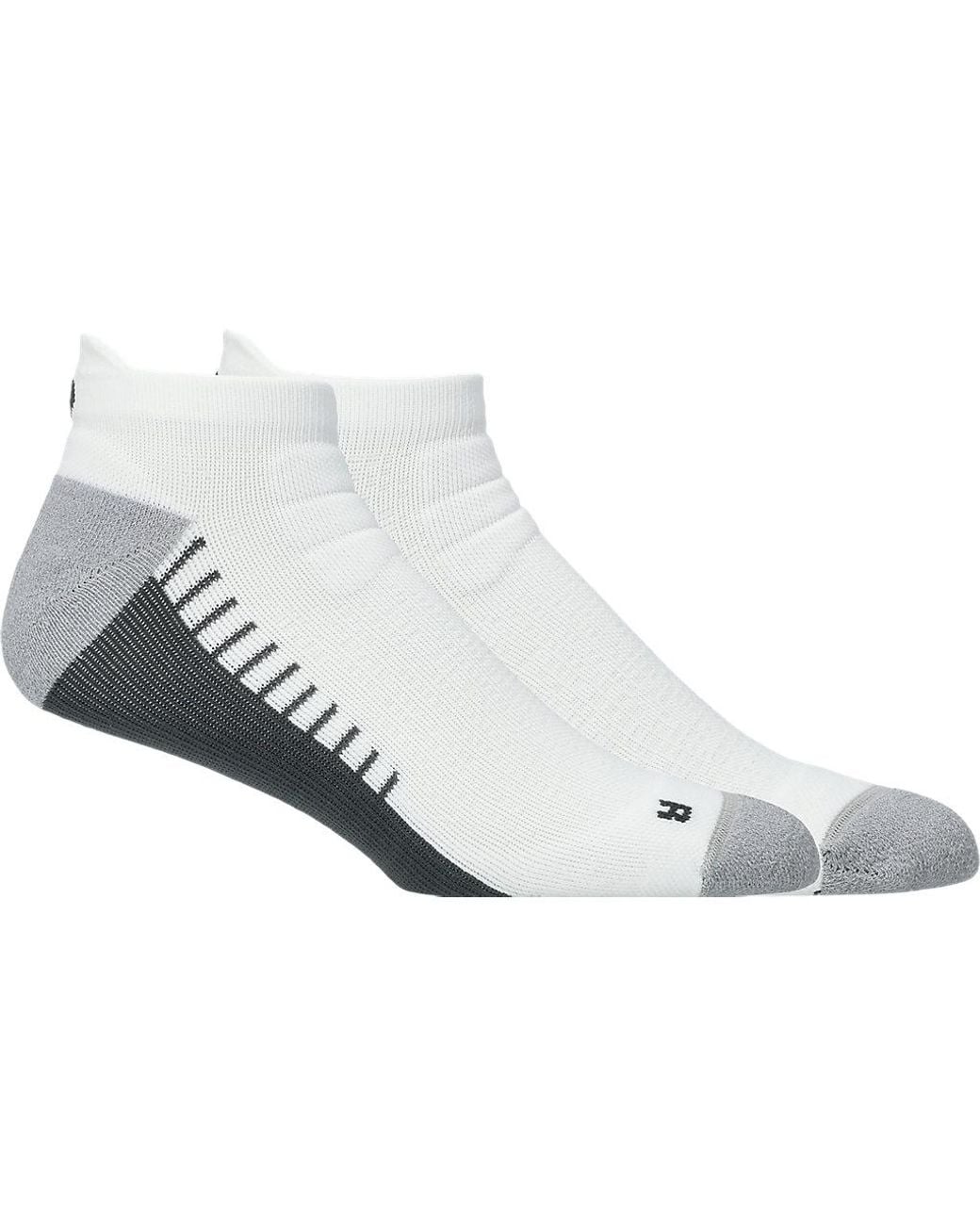 Asics White Performance Run Ankle Sock for men