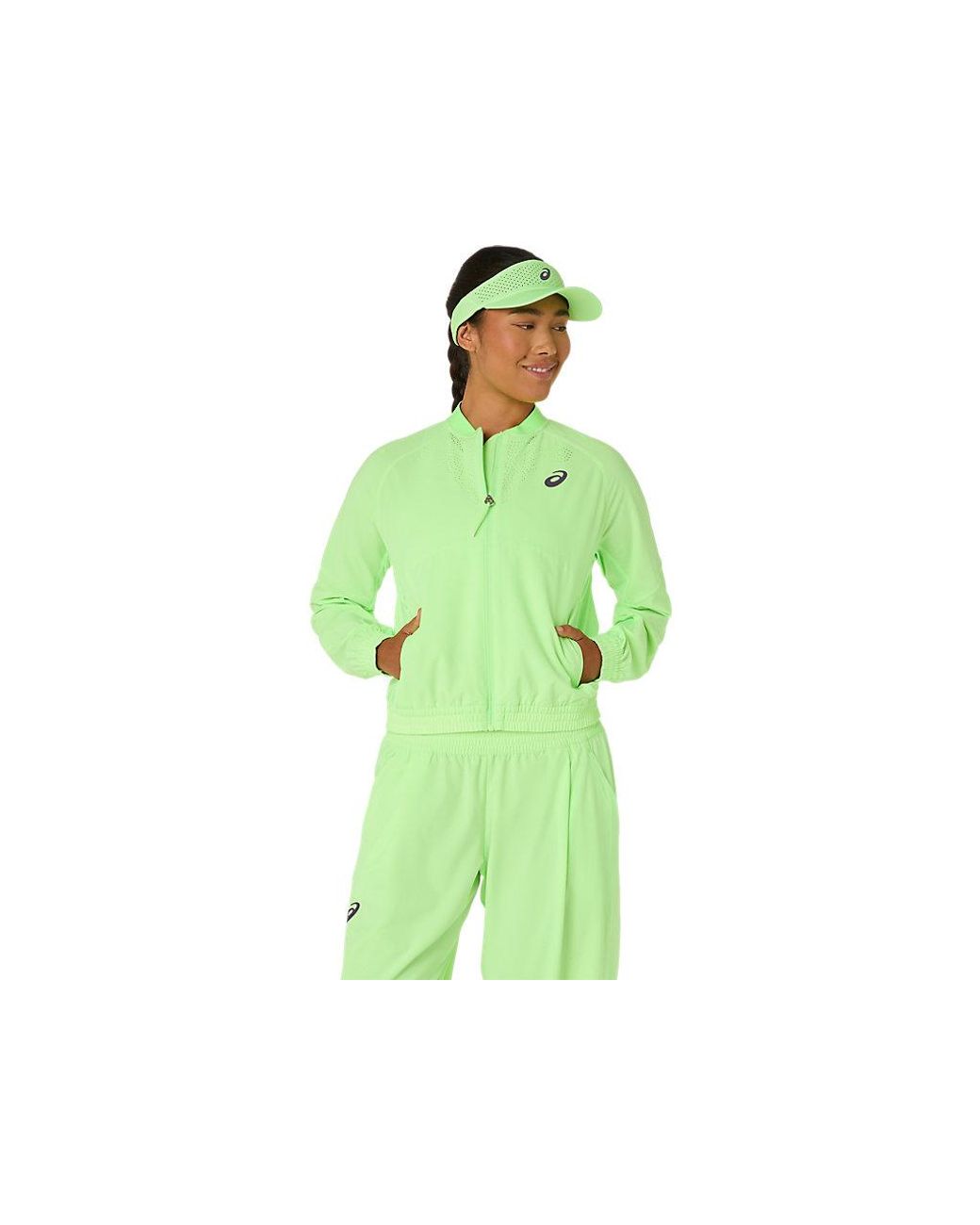 Asics Green Match Jacket