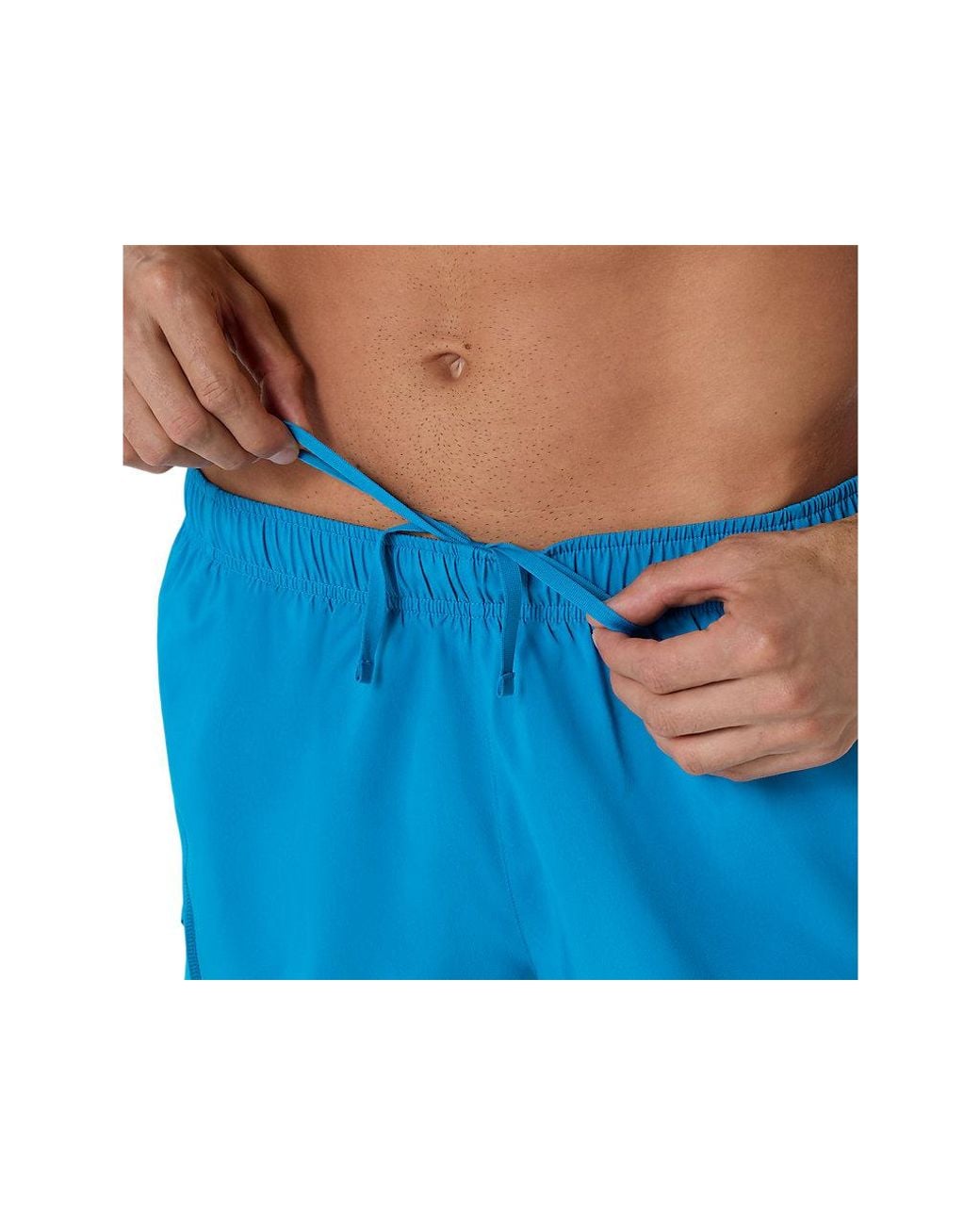 Asics Core Split Short in het Blue voor heren