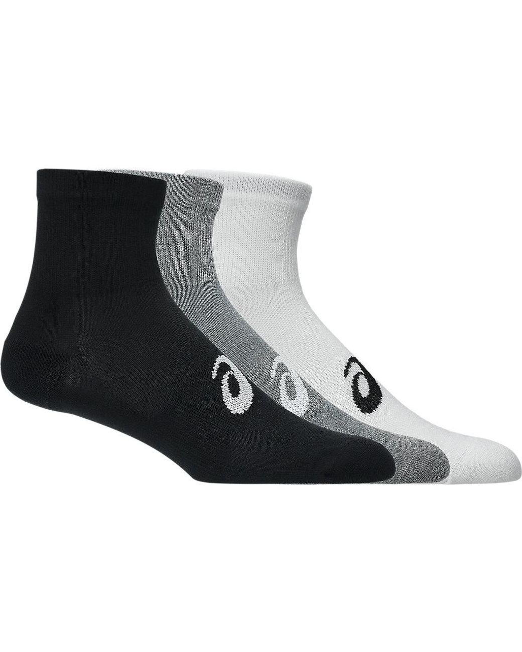 Asics Black Aeg 3 Pack Quarter Sock for men