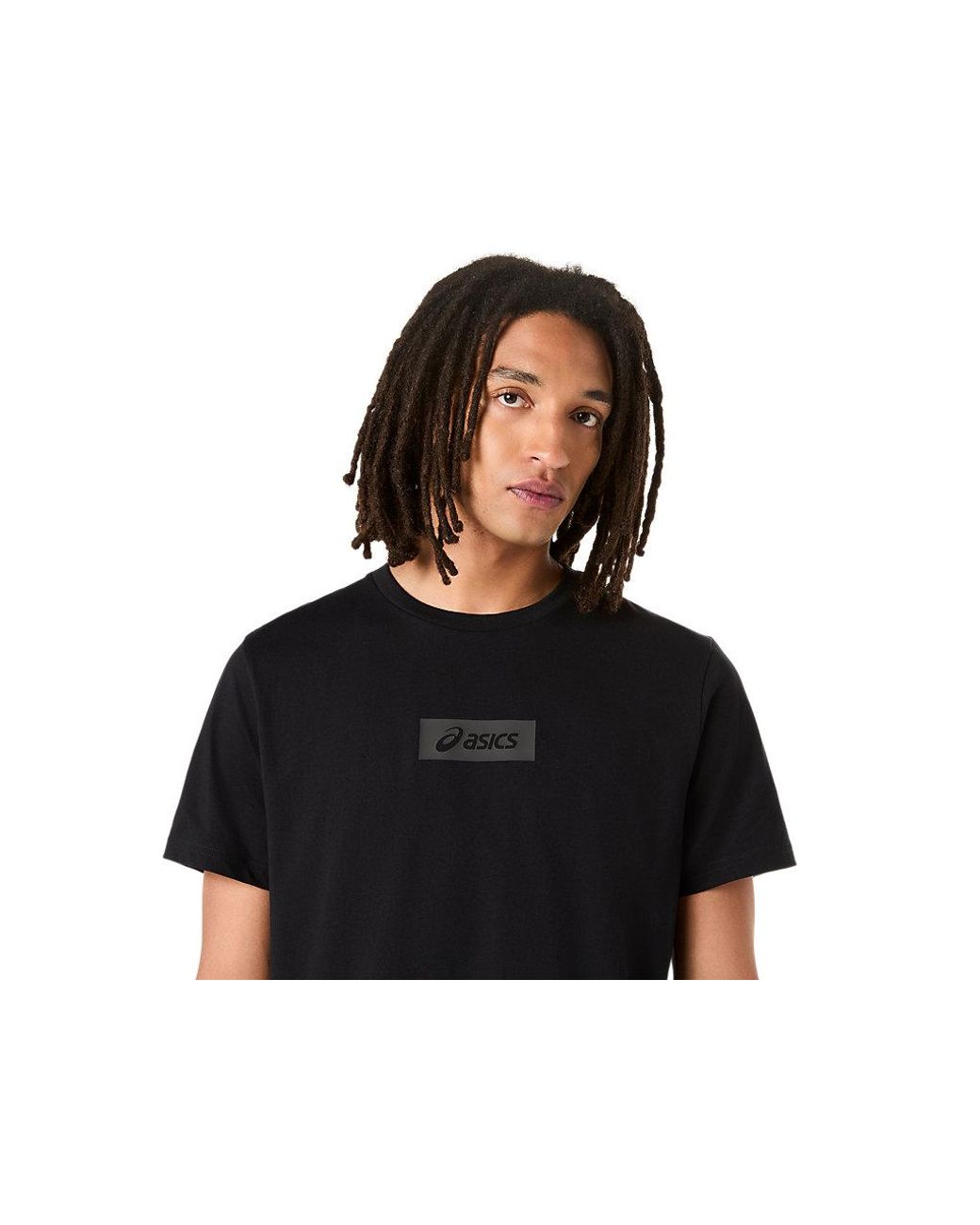 Asics Black Chest Logo Tee for men