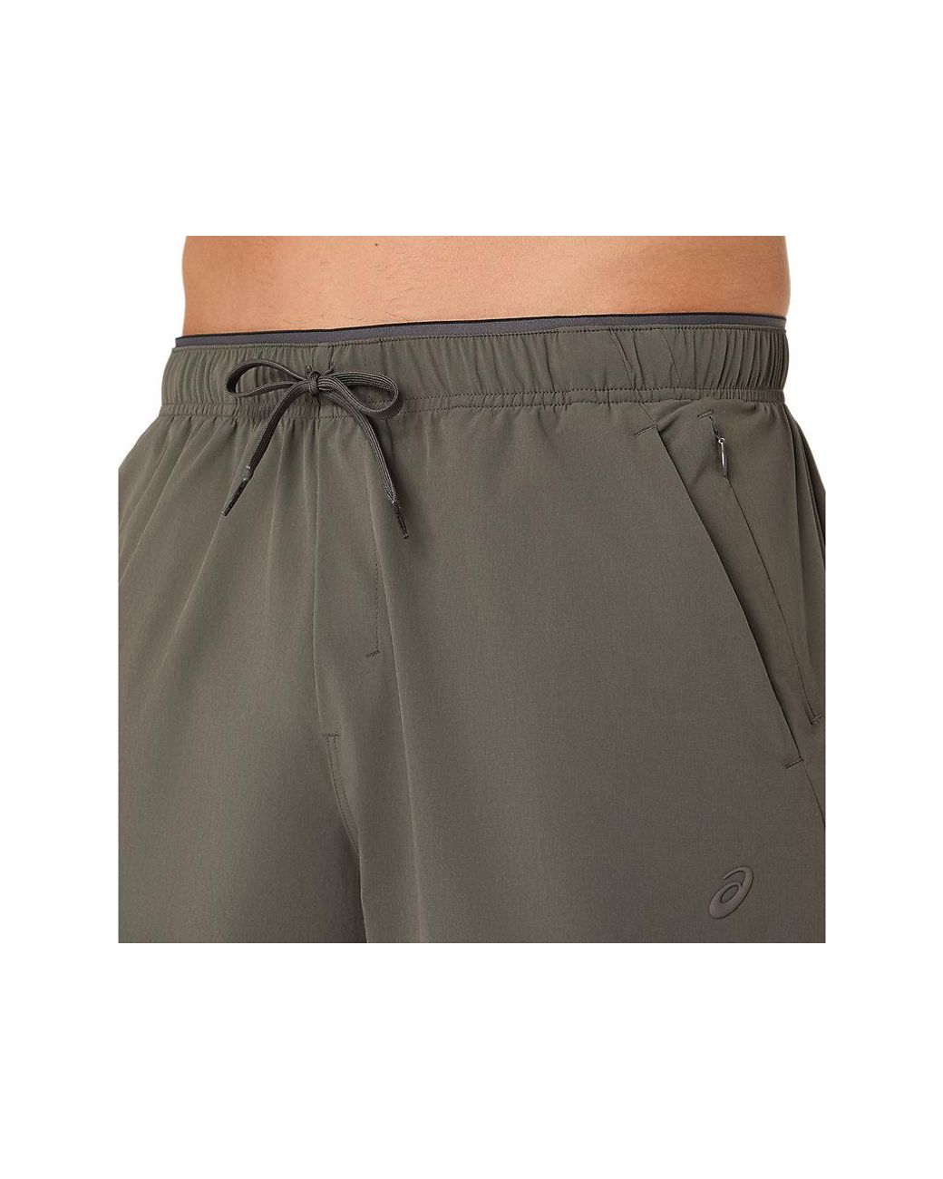 Asics Black Comfort Core Stretch Woven 7in Short for men