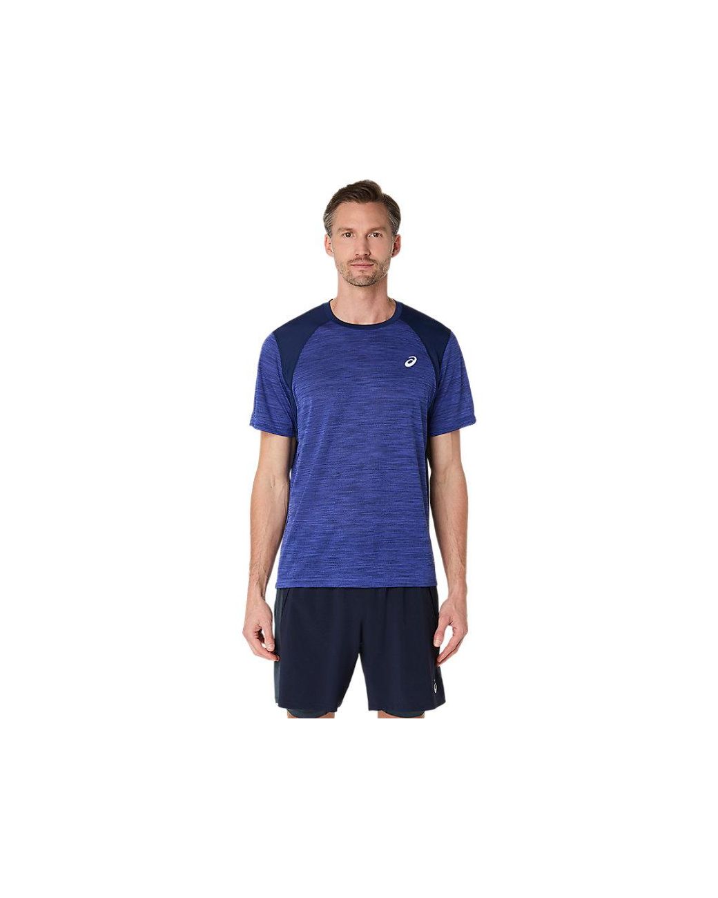 Asics Road Ss Top in het Blue voor heren