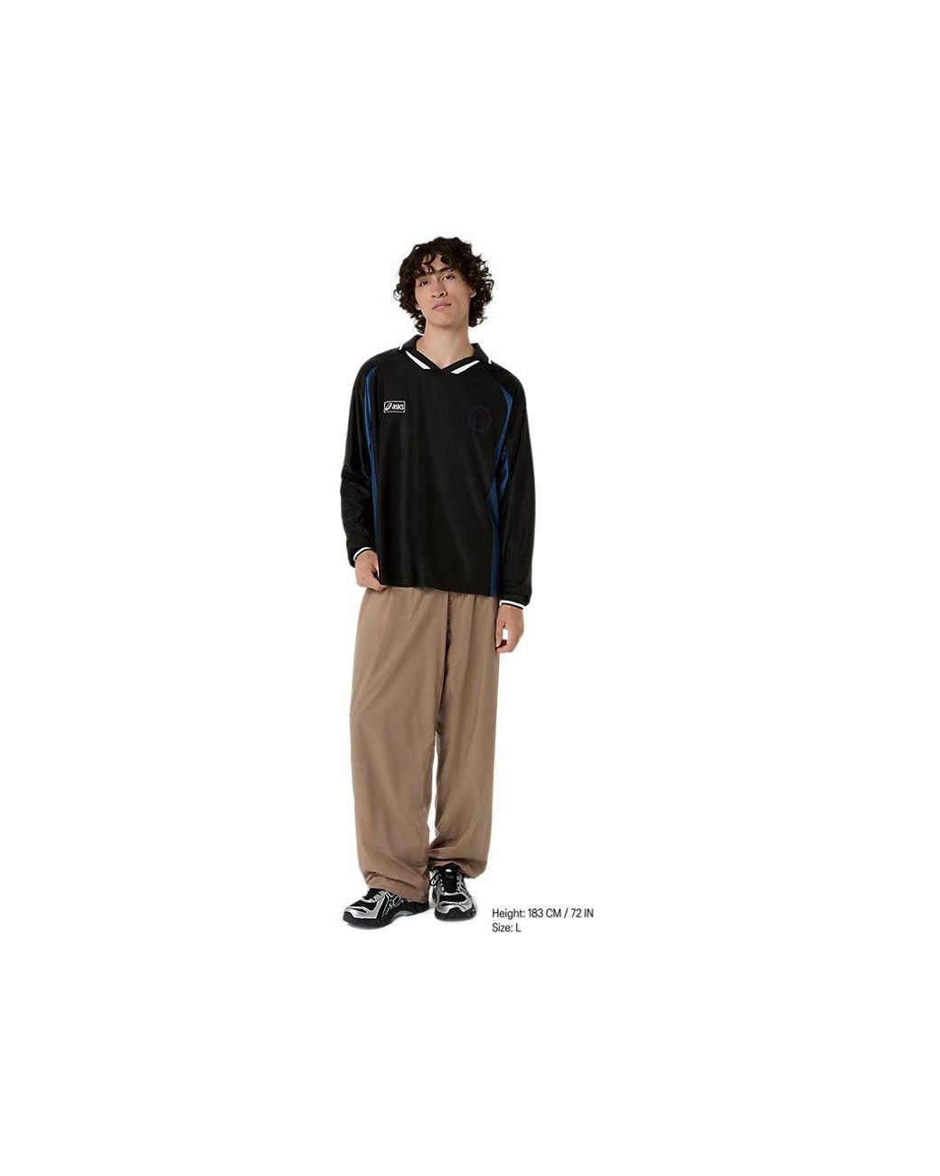 Asics Black Sps Game Shirt Long Sleeve for men
