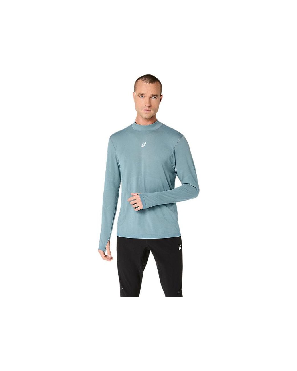 Asics Blue Road Winter Seamless Ls Top for men
