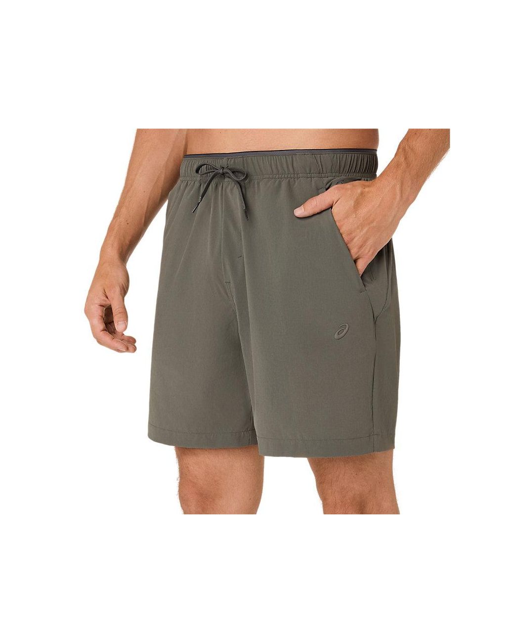 Asics Black Comfort Core Stretch Woven 7in Short for men